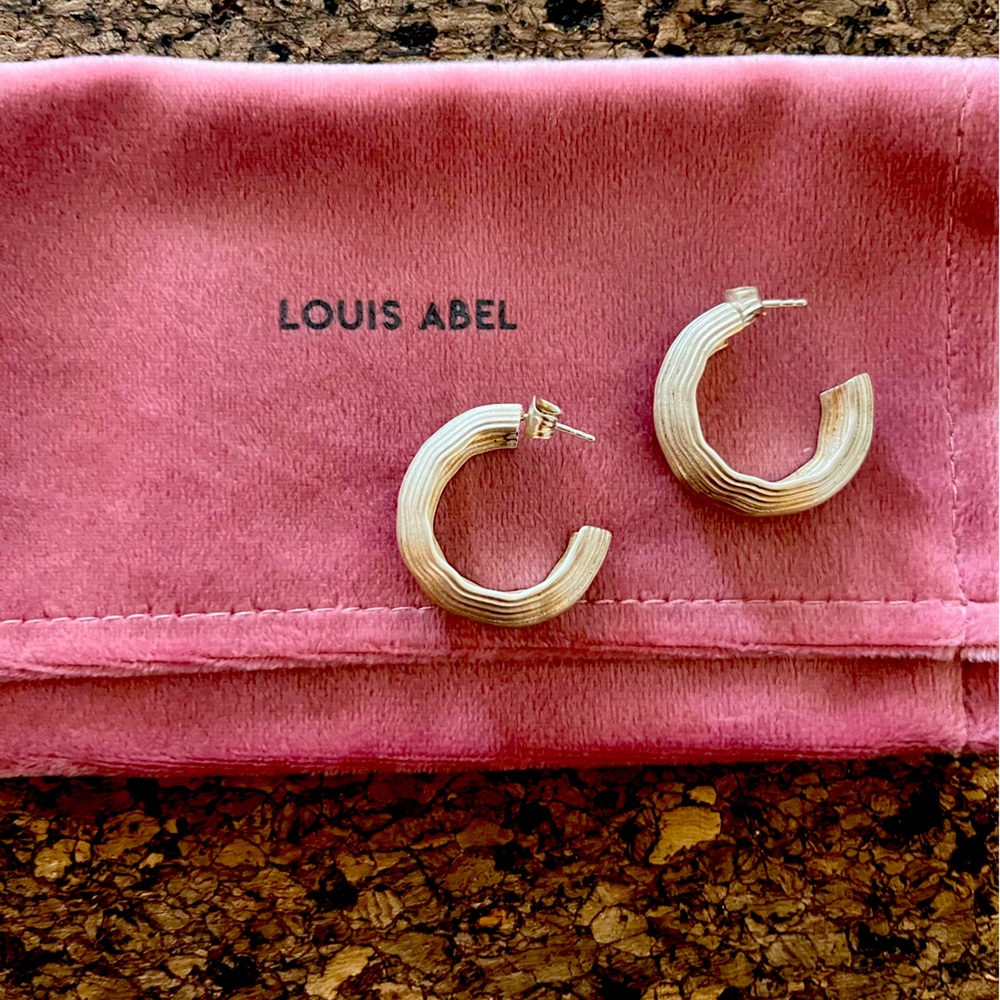 Mejuri x Louis Abel Silver Abluvio Mid Hoops